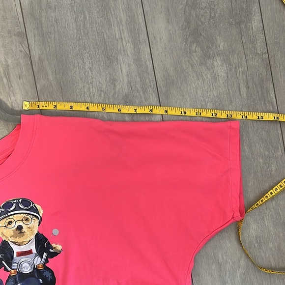 COCO ROCHA Teddy Bear Graphic Crop T-Shirt, One Size - Picture 7 of 9